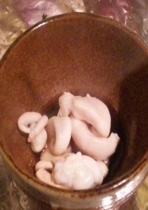 烏賊のさばき方④白子の酒煮-レシピのメイン写真