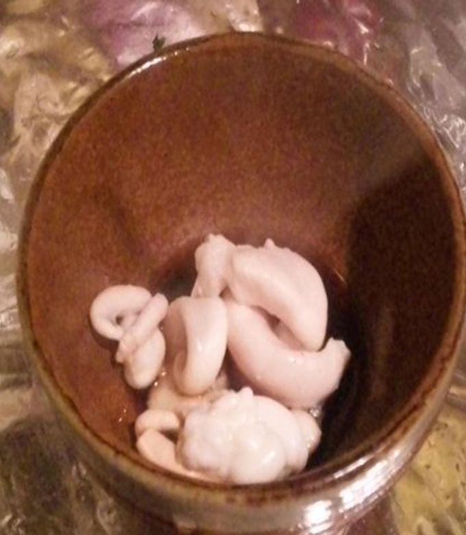 烏賊のさばき方④白子の酒煮-レシピのメイン写真