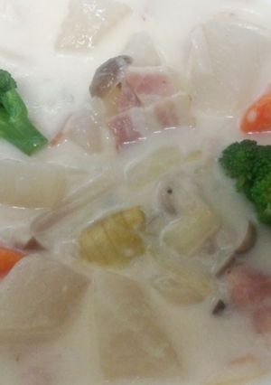 大根とベーコンのクリームシチュー-レシピのメイン写真