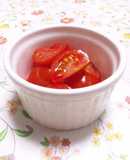 甘酸っぱ〜い＊トマトにいちごシロップ♪