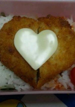 ハート弁当-レシピのメイン写真