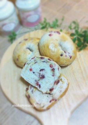 ❀クランベリーホワイトチョコベーグル❀-レシピのメイン写真