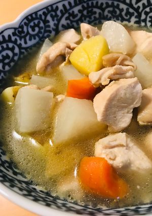 鶏肉と根菜の小ぶりおでん風煮込み-レシピのメイン写真