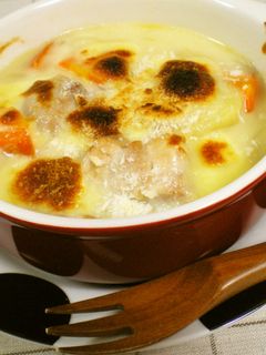 うま!残りシチューと餅で『もちグラタン』-レシピのメイン写真