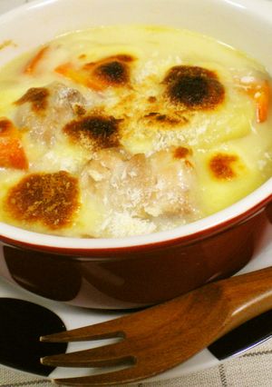 うま！残りシチューと餅で『もちグラタン』-レシピのメイン写真