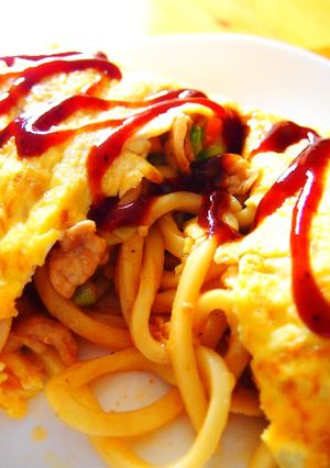 オムうどん-レシピのメイン写真