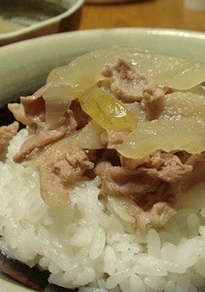 牛丼　白×豚-レシピのメイン写真