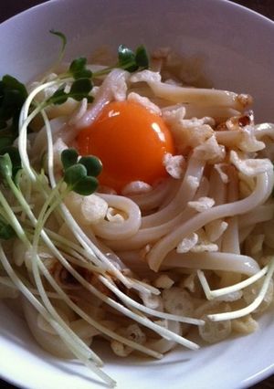 冷製☆揚げ玉たまごうどん-レシピのメイン写真