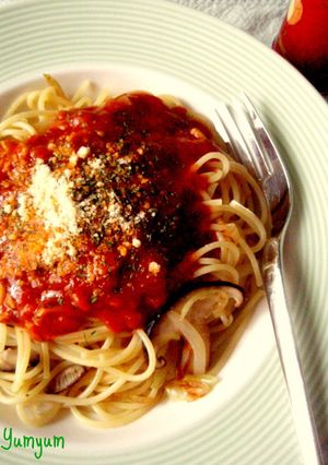 ちょっと変わったミートソーススパゲッティ-レシピのメイン写真