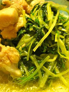 水菜と鶏肉の煮びたし-レシピのメイン写真