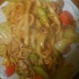 卵入り焼きうどん