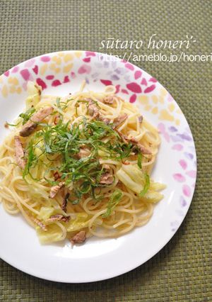 イワシ缶シソペペロンチーノ-レシピのメイン写真