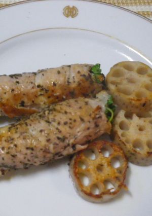 きのことチーズの♪豚肉のロールソテー-レシピのメイン写真