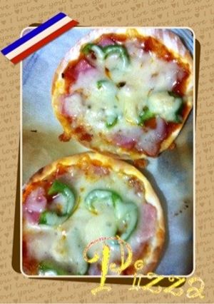 おやつに！夜食に！餃子の皮ピザ-レシピのメイン写真