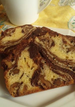 胡桃のチョコマーブルケーキ-レシピのメイン写真