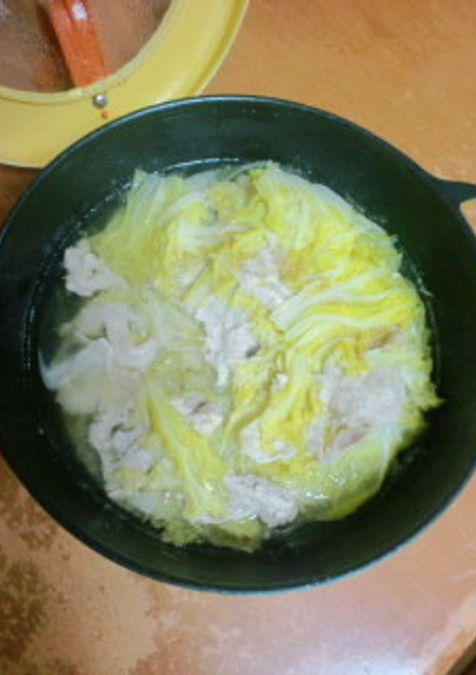 白菜と豚肉の蒸し鍋-レシピのメイン写真