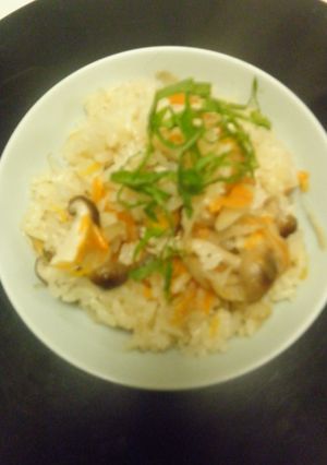 鶏とごぼうの炊き込みご飯!-レシピのメイン写真