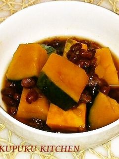 ゆであずき缶で簡単に♪かぼちゃのいとこ煮-レシピのメイン写真