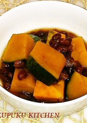 ゆであずき缶で簡単に♪かぼちゃのいとこ煮-レシピのメイン写真