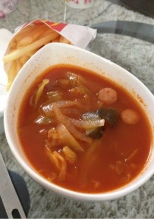 野菜ジュースでたっぷり野菜スープ-レシピのメイン写真