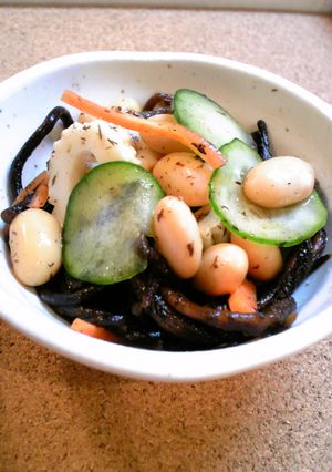 節電メニュー!大豆とひじきのマリネ-レシピのメイン写真