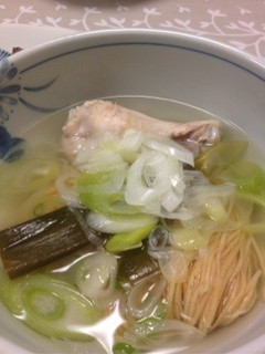 簡単★鶏ねぎスープ麺-レシピのメイン写真