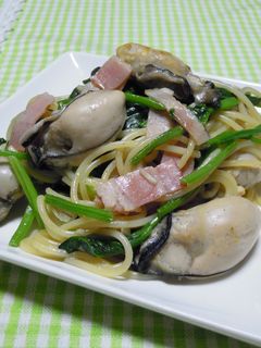 昆布茶で牡蠣パスタ✿-レシピのメイン写真