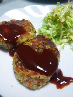 新食感!里芋のハンバーグみたいなおやき-レシピのメイン写真