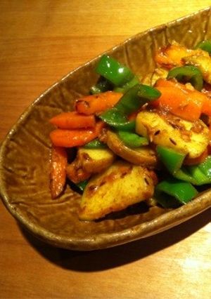 カレーの材料で☆ホッとサラダ-レシピのメイン写真