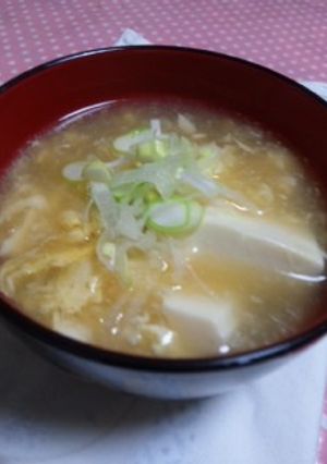 豆腐のかきたま汁-レシピのメイン写真