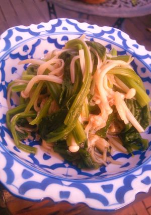 ほうれん草とエノキのおひたし　麺つゆ風味-レシピのメイン写真