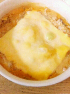 鍋のしめに!チーズ雑炊-レシピのメイン写真