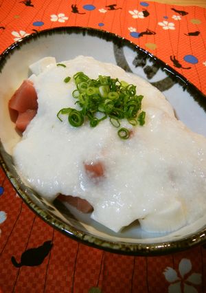 シャキシャキとトロ～リ『まぐろの山かけ』-レシピのメイン写真