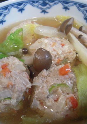 白菜と肉団子のあったかスープ♪-レシピのメイン写真
