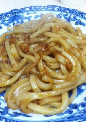 夜食の味噌焼きうどん-レシピのメイン写真