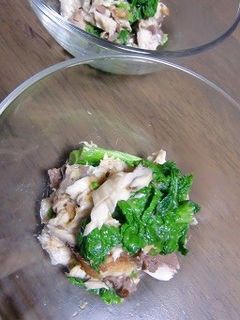 菜の花とブリのしょうが醤油和え-レシピのメイン写真