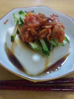 焼肉屋さんのちょっと韓国風冷奴☆-レシピのメイン写真