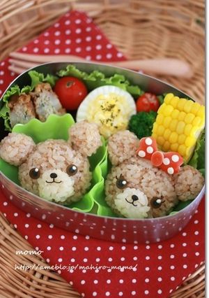 キャラ弁☆ユニベア　モカ＆プリン♪-レシピのメイン写真