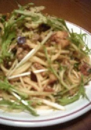 パスタ・ひき肉＋水菜-レシピのメイン写真