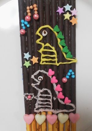 怪獣だって愛を伝えるデコポッキー♬-レシピのメイン写真