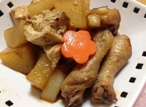 消化促進！大根と骨付き肉の酒煮-レシピのメイン写真