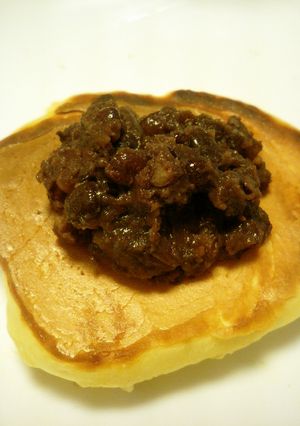 ホットケーキにあんこのっけるだけ-レシピのメイン写真