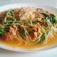 รูปของ 和風☆ツナと水菜の梅パスタ
