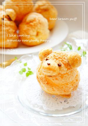 ＊さくさくBearシュークリーム＊-レシピのメイン写真