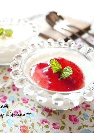 はちみつ生姜入り❤ヨーグルトミルクプリン-レシピのメイン写真