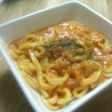 子供も大好き!エビのトマトクリームソース