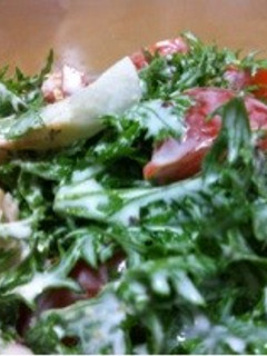 わさび菜サラダ-レシピのメイン写真