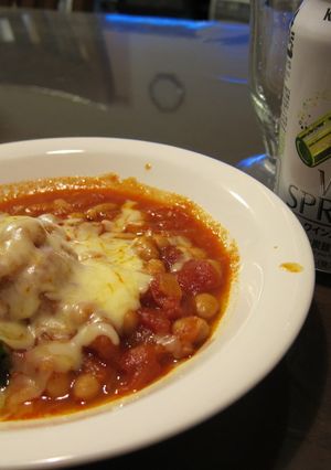 スペアリブと大豆のトマト煮　　-レシピのメイン写真