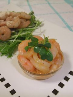 小エビとイカの和え物~ウニ風味。-レシピのメイン写真