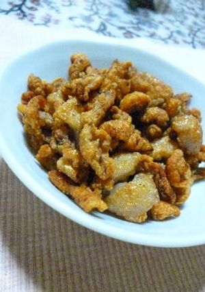 鶏皮のカリカリ♬♪-レシピのメイン写真